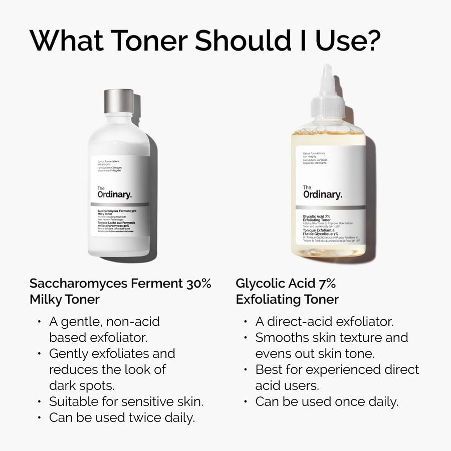 The Ordinary Glycolic Acid 7% Exfoliating Toner Comparison